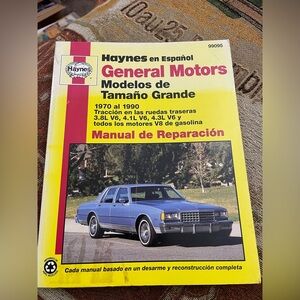 General Motors GM Modelos de Tamano Grande 1970 Al 1990 Repair Manual 99095